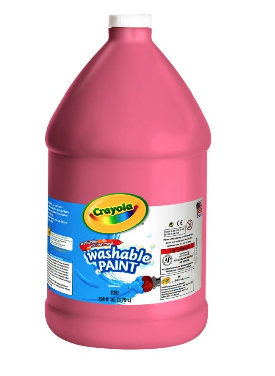 Galón de pintura Crayola rojo